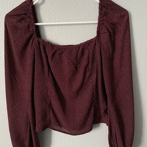Long sleeve burgundy/red shirt from Abercrombie! Size medium